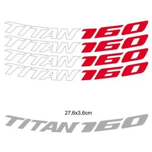 Kit 4 Adesivos Roda Interna Moto Titan 160 Branco