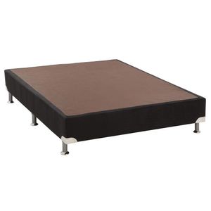 Cama Box Base Universal Casal Courano Black (138x188x30) - Luckspuma