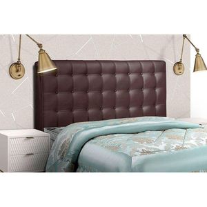 Cabeceira Cama Box Estofada King King Dama Plus Courano Cacau - Simbal