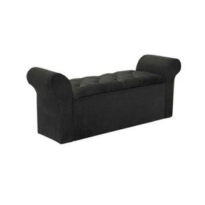 Recamier Calçadeira Casal Miami Casal Suede Cinza Simbal