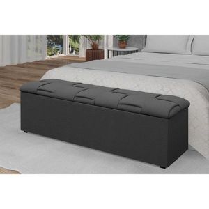 Recamier Calçadeira Calçadeira Ravena Casal 140 Casal Cor Chumbo Simbal