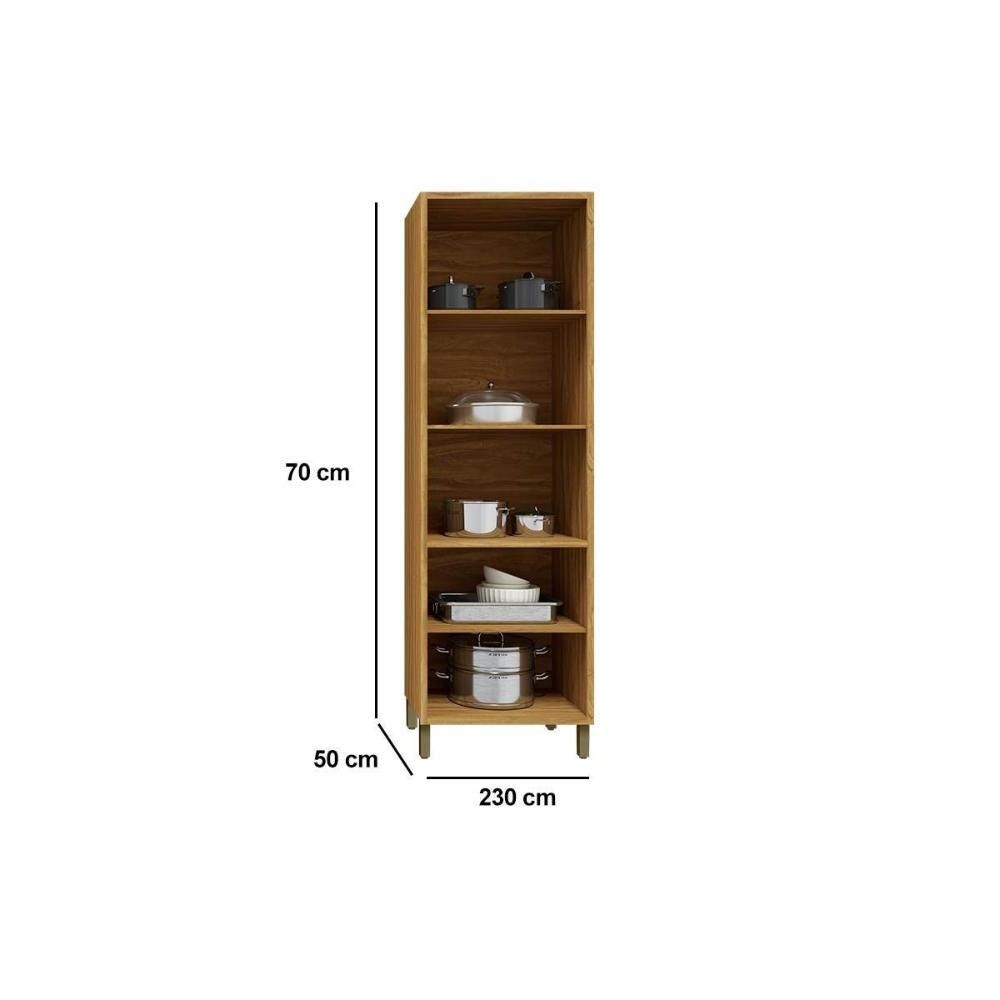 Prateleira de Cozinha Tempranillo 120cm - Amendoa
