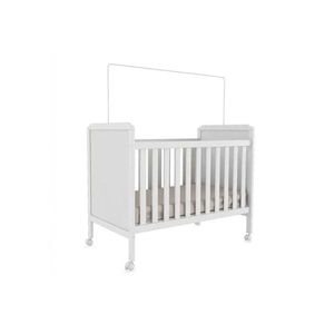 Berço / Mini Cama Infantil Cloe 2 Em 1 Branco - Peroba