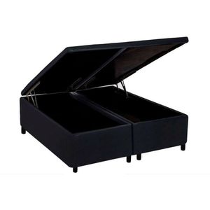 Cama Box Baú King Universal Courano Black (193x203x35) - Costa Rica