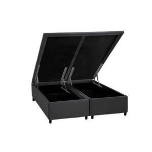 Cama Box Baú Queen Universal Courano Gray (158x198x35) - Costa Rica