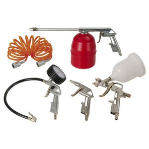 Conjunto Pistola Para Compressor De Ar 5 Peças - Air Kit Schulz