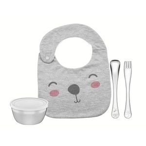 Jogo Infantil Le Petit 4 Peças Tramontina Aço Inox 64250/615 Cinza