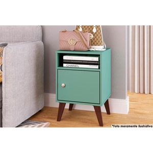 Mesa Lateral P/ Sala Rt3145 C/ 1 Porta Oliva - Movelbento