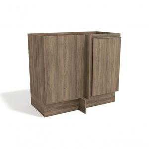 Gabinete De Cozinha Modulado Balcão Canto Reto Maxxi G C/ Porta S/ Tampo cm Polipropileno Branco