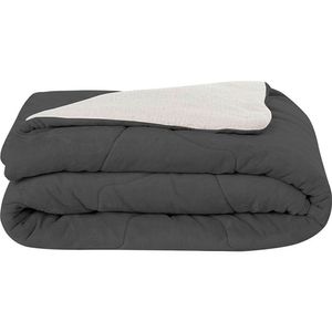 Edredom Sherpa Tecebem King Confort Plus Liso 240mx280m Chumbo