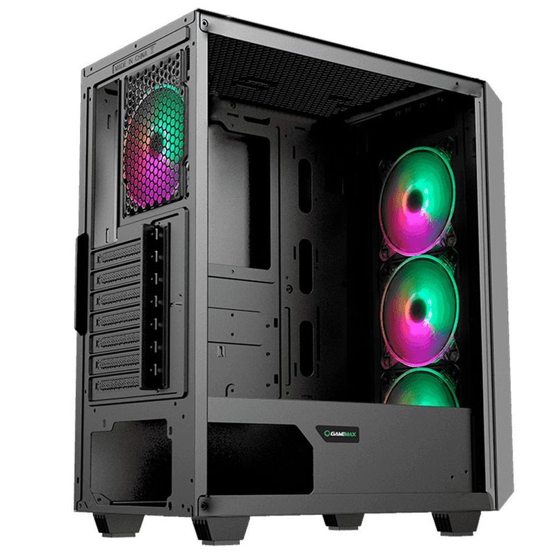 Gabinete Gamer Gamemax Revolt, Vidro Temperado, 3x Fans ARGB, Branco -  Cavuca: a loja de informática campeã!