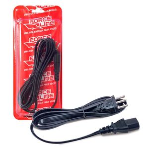 Cabo De Energia Tripolar Forceline, Pp Plano, 3m, Preto - 0101200006