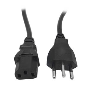 Cabo De Energia Tripolar Padrão Brasil, 1.5m, Preto - 00421