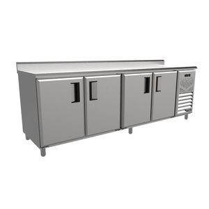 Balcão De Encosto Refrigerado Venâncio 2,5m Linha Prime 220v Liso Espelhado Pcfrh25-33134
