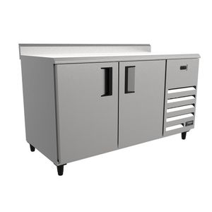 Balcão De Encosto Refrigerado Venâncio 1,5m 127v Liso Espelhado Vcfrh15-32904