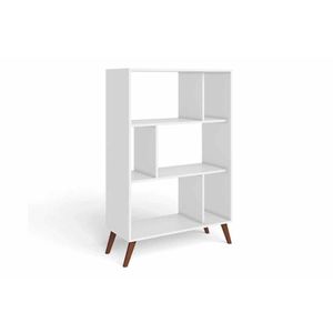 Estante Para Sala Rt3015 C/ 6 Nichos Branco - Movelbento
