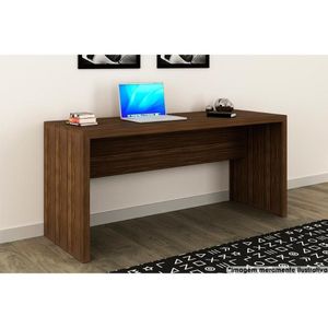 Mesa De Computador Solteiro Me4109 Nogal - Tecno Mobili