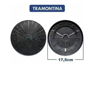 Par Filtro Carvão Ativado Redondo 17,5 Cm Coifa Tramontina