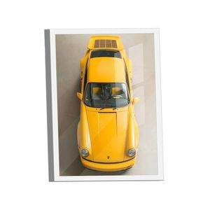 Quadro Porsche 911 Amarelo -- Br Artes