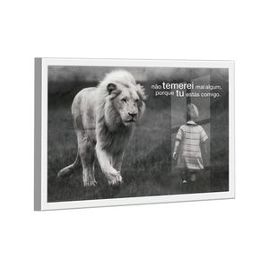 Quadro Não Temerei Mal Algum -- Br Artes