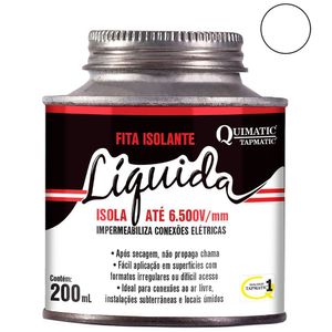 Fita Isolante Líquida Quimatic Branca 200 Ml Tapmatic