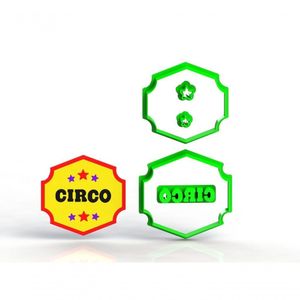 Cortador Circo - Placa Modular Tamanho 6 Cm