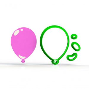 Cortador Balão Bexiga Modular Tamanho 5 Cm