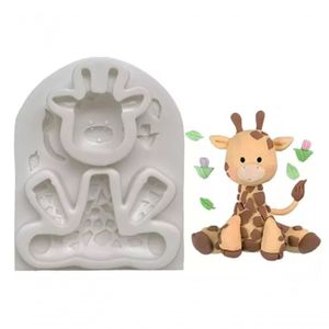 Molde Silicone Safari Girafa Cute