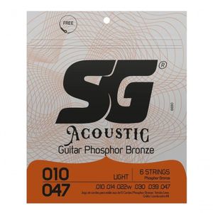 Encordoamento P-violão Fósforo Bronze Sg 0.010 - 0.047