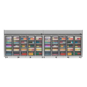 Refrigerador Expositor Vertical 3920 Litros Inox 220v Gelopar Geas-10p Ti