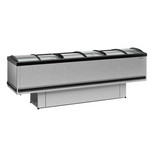 Expositor Ilha Gelopar Para Congelados Plus 819 Litros Inox 127v Gesv-290c Ti