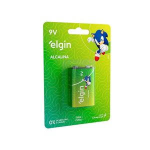 Bateria Alcalina 9v Elgin Cartela C-1 Un