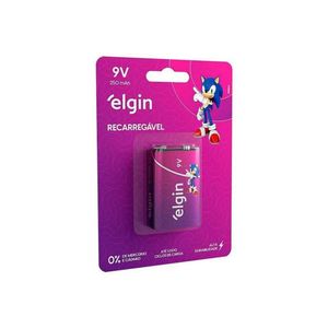 Bateria Recarregável 9v Elgin Cartela C-1 Un