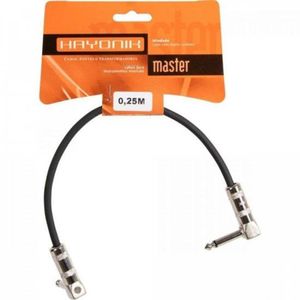 Cabo Para Pedal Hayonik Linha Brasil P10 X P10 90° 25cm Preto