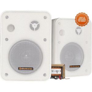 Caixa Acústica Hayonik Ambience Line Msb60nc Com Trafo 70v(10w) Branca - Par - 2