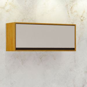 Nicho Geladeira Eduarda 1 Porta Basculante Cinamomo-off White