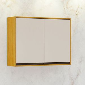 Armário Aéreo 2 Portas 1 Prateleira Eduarda Chf Móveis Cinamomo-off White