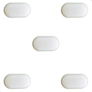 Kit 5 Arandelas Tartaruga Led Branca 12w 6000k área Externa