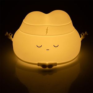 Luminária De Mesa Led Em Silicone Nuvem