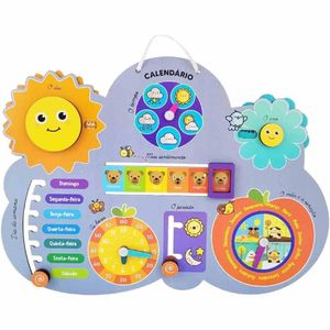 Calendário Animado Infantil - Madeira - 6076 - Babebi