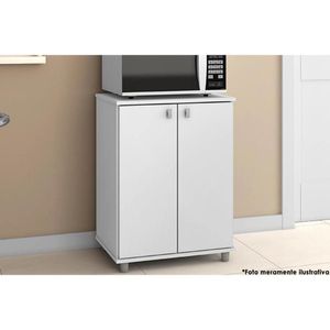 Gabinete Lavanderia Balcão Multiuso Asm155 C- 2 Portas Branco - Movelbento