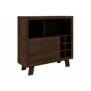 Adega De Sala Jantar Ad5002 Bar P- 6 Garrafas Rústico - Tecno Mobili