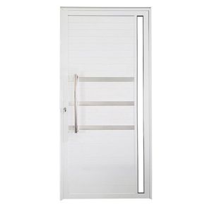 Porta Lambril De Alumínio Direita 210 X 80cm Veneza Esquadrias Bergamo Branco