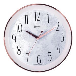 Relógio De Parede Herweg Tic-tac 35cm Rosé 6810 único