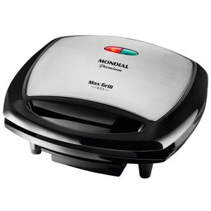 Grill Premium Max Grill G07 Com Bandeja Coletora Mondial Preto Com Inox 220v