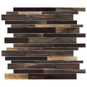 Pastilha De Vidro Caravaggio 34,9 X 29,9cm Marrom/bege