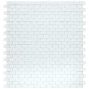 Pastilha De Vidro Strip 28,6x31,2cm Branco Matte
