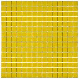Pastilha De Vidro Fosca 32,7x32,7cm Amarelo