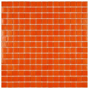 Pastilha De Vidro Fosca 32,7x32,7cm Laranja