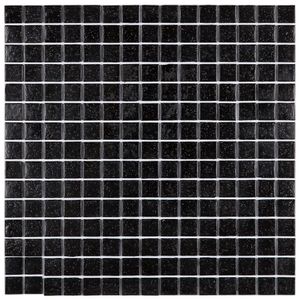 Pastilha De Vidro Fosca 32,7x32,7cm Preto